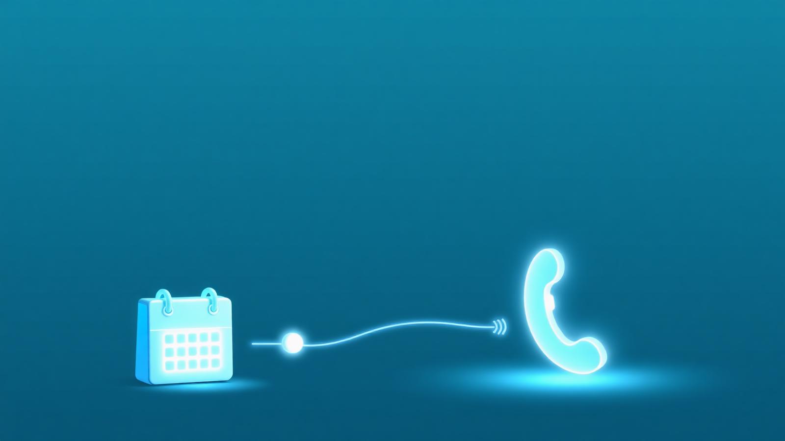 Abstract illustration of leads flowing into booked calls