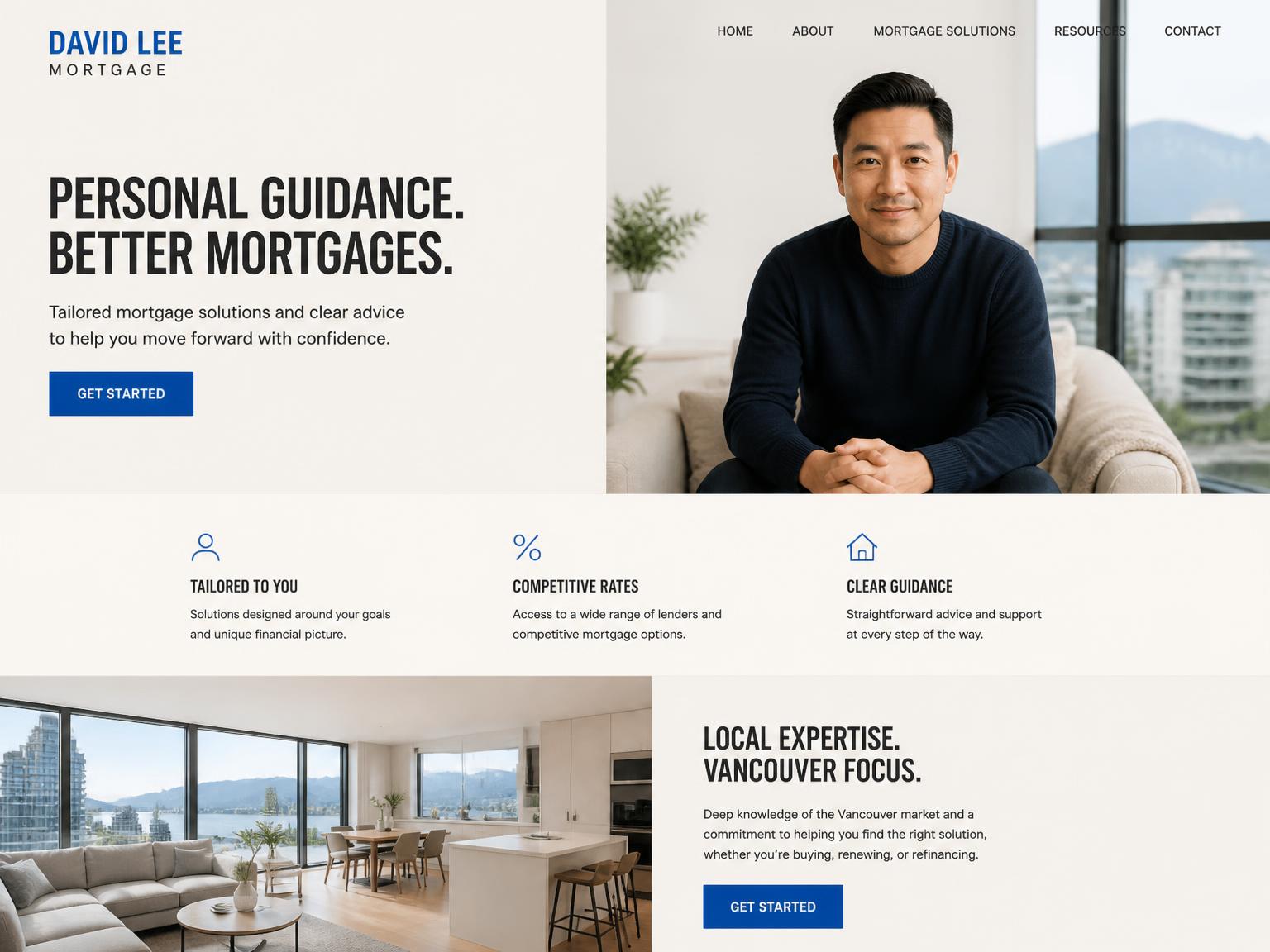 David Lee Mortgage desktop preview