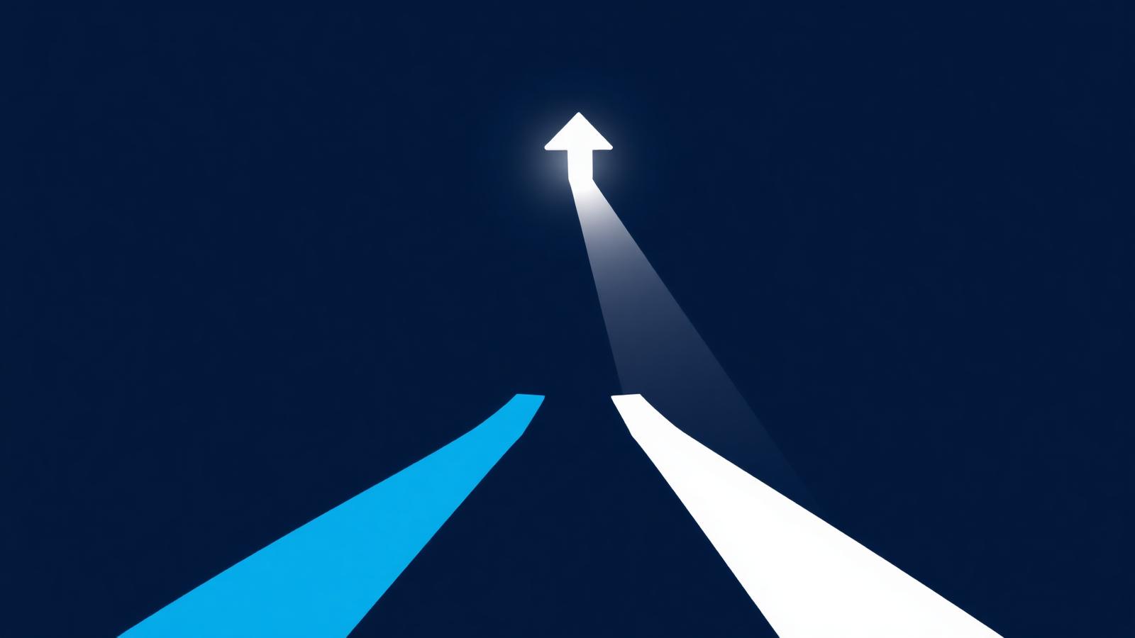 Abstract illustration representing being chosen versus being compared